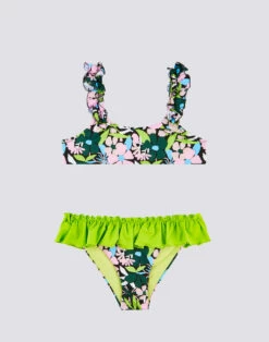 Sundek TOP BRALETTE E SLIP CON ROUCHE