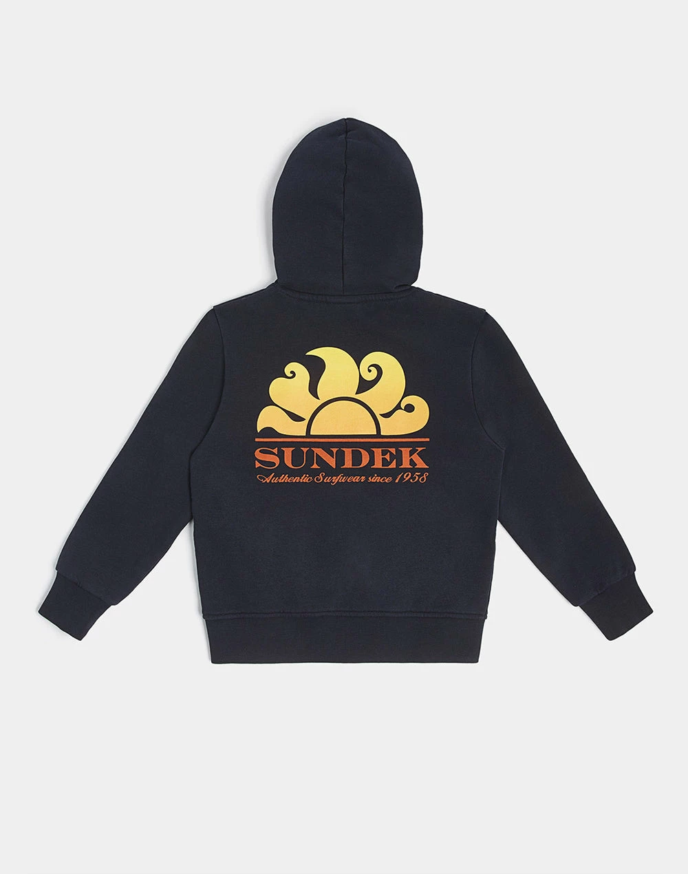 Sundek FELPA FULL ZIP CON STAMPA LOGO SUL RETRO