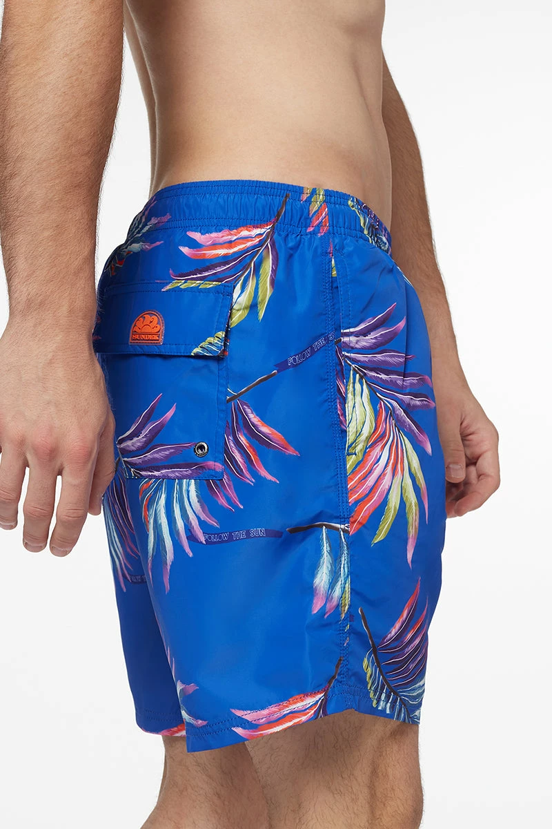 Sundek COSTUME DA BAGNO MEDIO A VITA ELASTICATA STAMPA FLYING COLORS - immagine 3