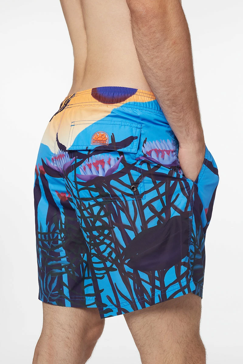 Sundek COSTUME DA BAGNO MEDIO A VITA ELASTICATA STAMPA DREAMING - immagine 4