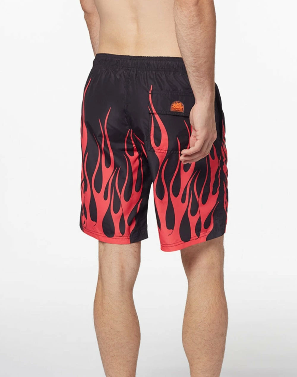 Sundek COSTUME DA BAGNO LUNGO A VITA ELASTICATA STAMPA ACID FLAME - immagine 2