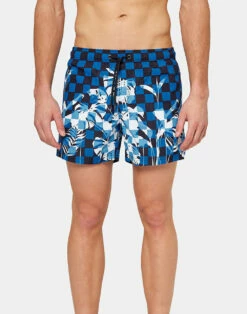 Sundek COSTUME DA BAGNO CORTO CON STAMPA CHECKLEAF