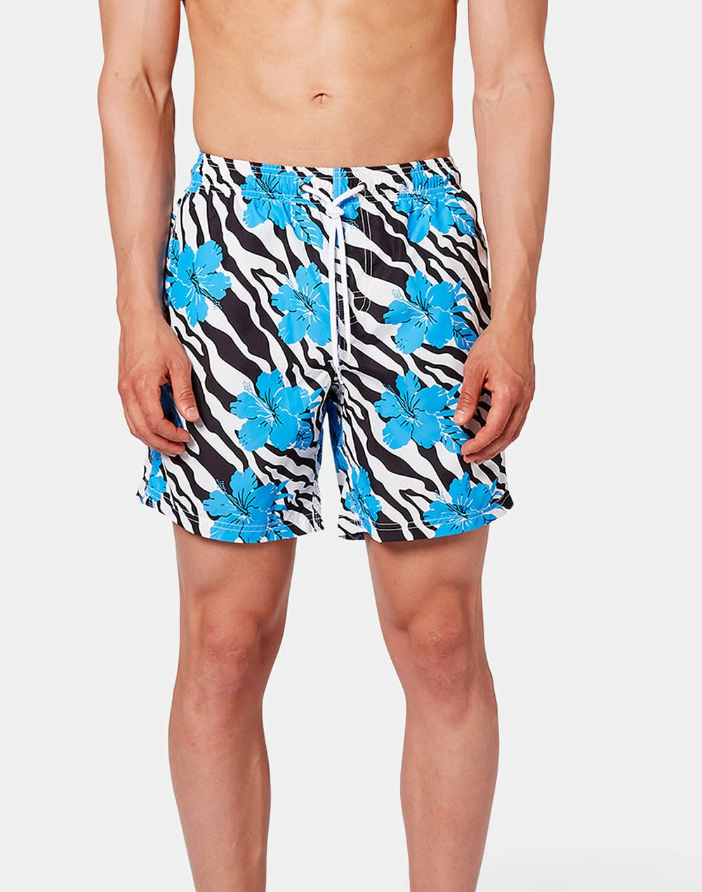 Sundek COSTUME DA BAGNO MEDIO VITA ELASTICATA STAMPA FIORI ZEBRATA