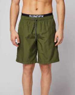 Sundek COSTUME DA BAGNO LUNGO VITA ELASTICATA CON ELASTICO LOGO LIGHT POLY