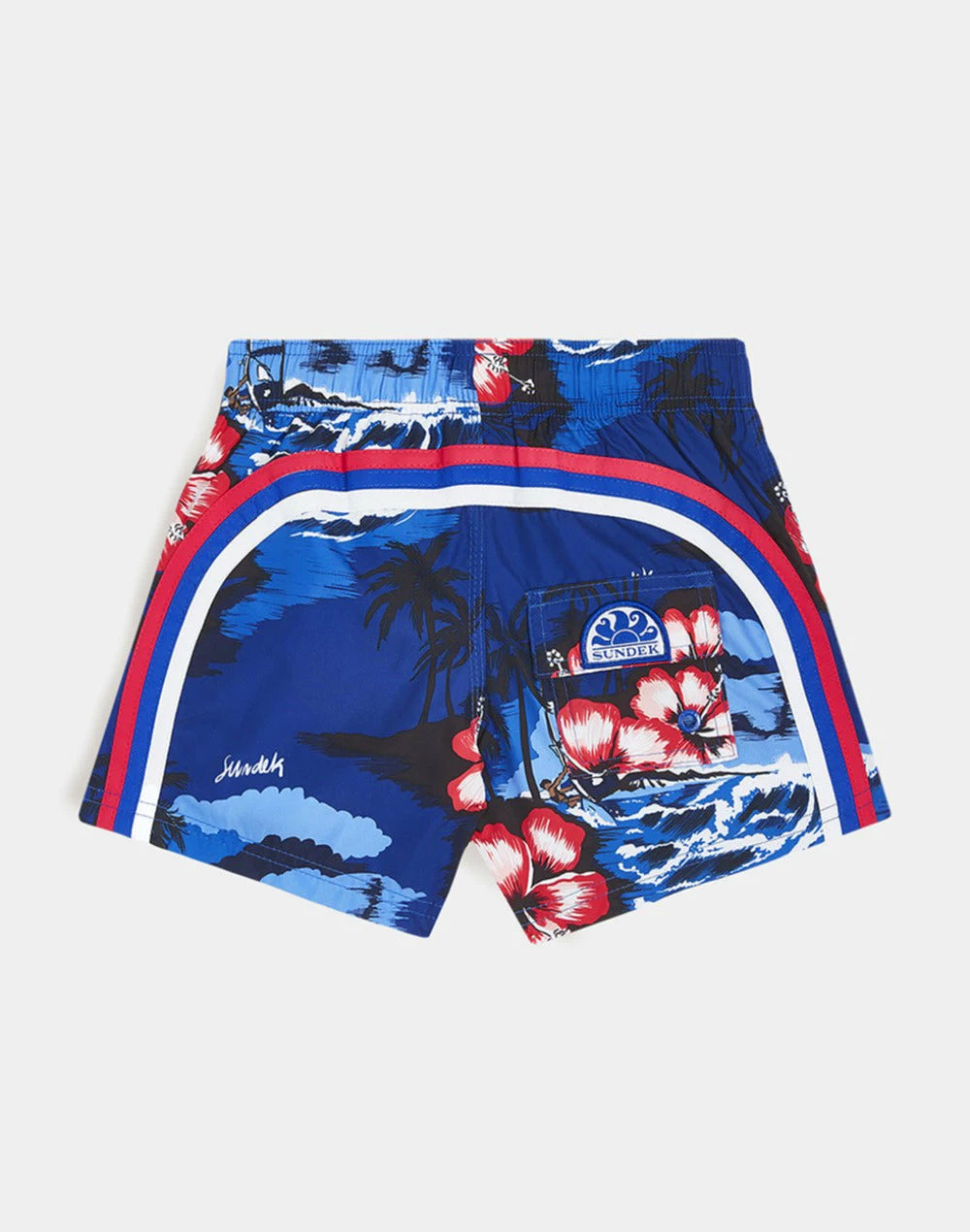 Sundek COSTUME DA BAGNO STAMPA SURFING THE HEAVEN REPREVE®