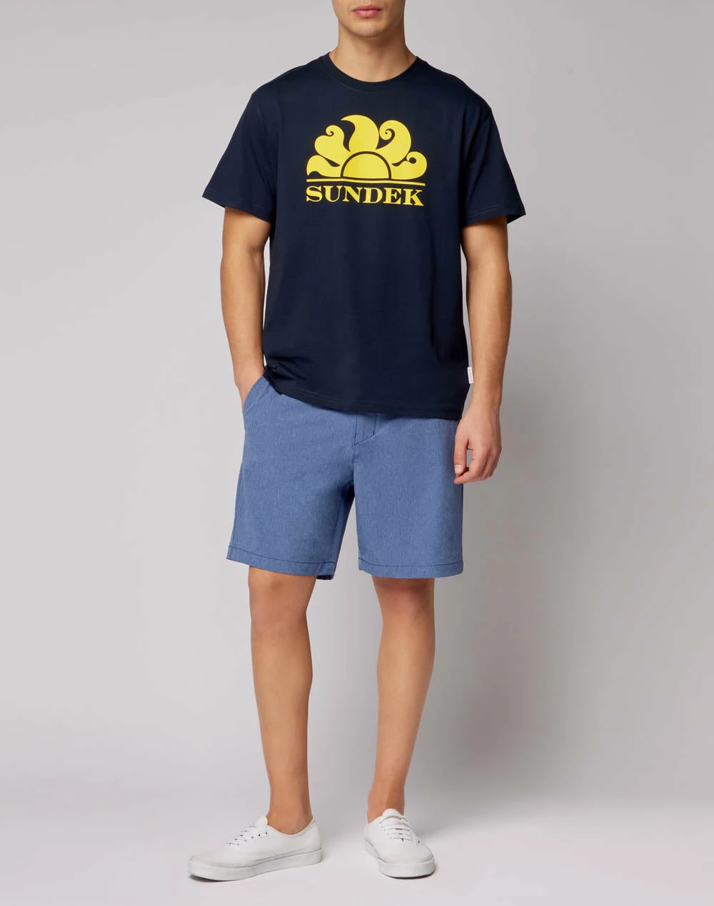 Sundek T-SHIRT GIROCOLLO CON STAMPA LOGO - immagine 4