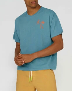 Sundek T-SHIRT CON RICAMO PALME - GOLDENWAVE SPECIAL EDITION