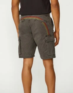 Sundek SHORTS CARGO IN TESSUTO TINTO IN CAPO CON ARCOBALENO