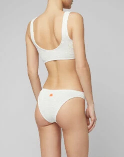 Sundek SLIP SGAMBATO A VITA ALTA IN TESSUTO GOFFRATO