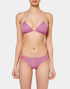 Sundek JENNIFER TOP A TRIANGOLO IN LUREX