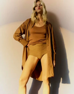 Sundek CHEMISIER IN POPELINE DI COTONE