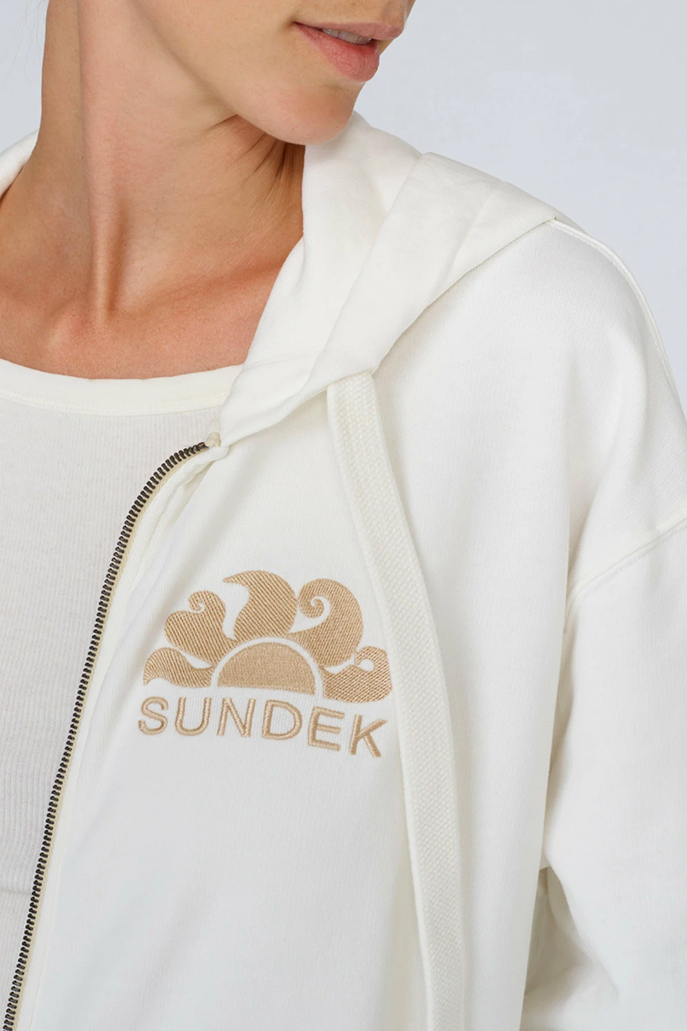 Sundek FELPA FULL ZIP CON CAPPUCCIO E STAMPA DEL LOGO - immagine 6