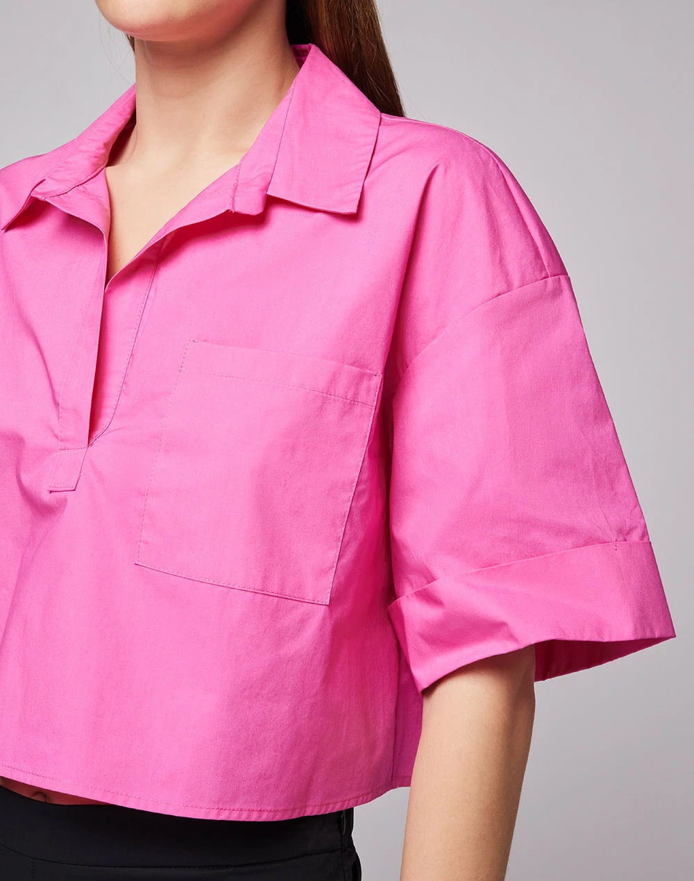 Sundek CAMICIA A MANICHE CORTE IN POPELINE - immagine 4