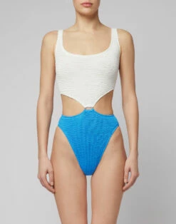 Sundek COSTUME INTERO IN TESSUTO GOFFRATO